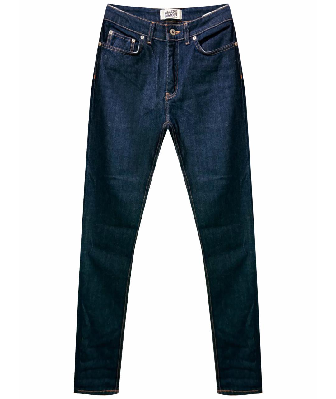 LEVI'S Темно-синие хлопковые джинсы слим, фото 1
