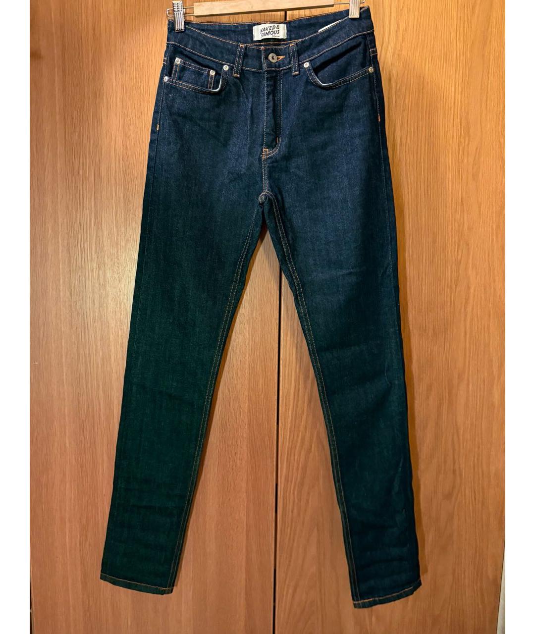 LEVI'S Темно-синие хлопковые джинсы слим, фото 5