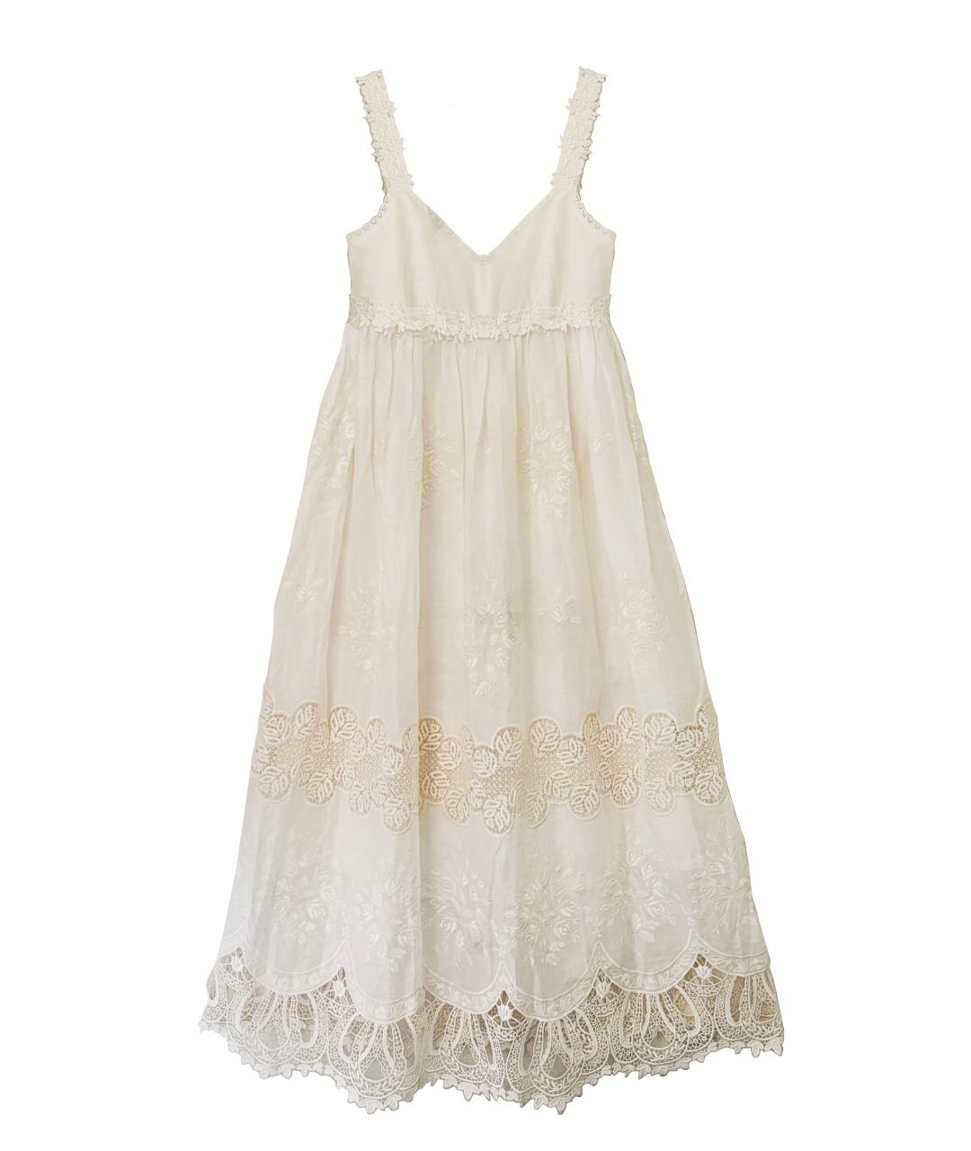 DOLCE&GABBANA Белый хлопковый сарафан, фото 1