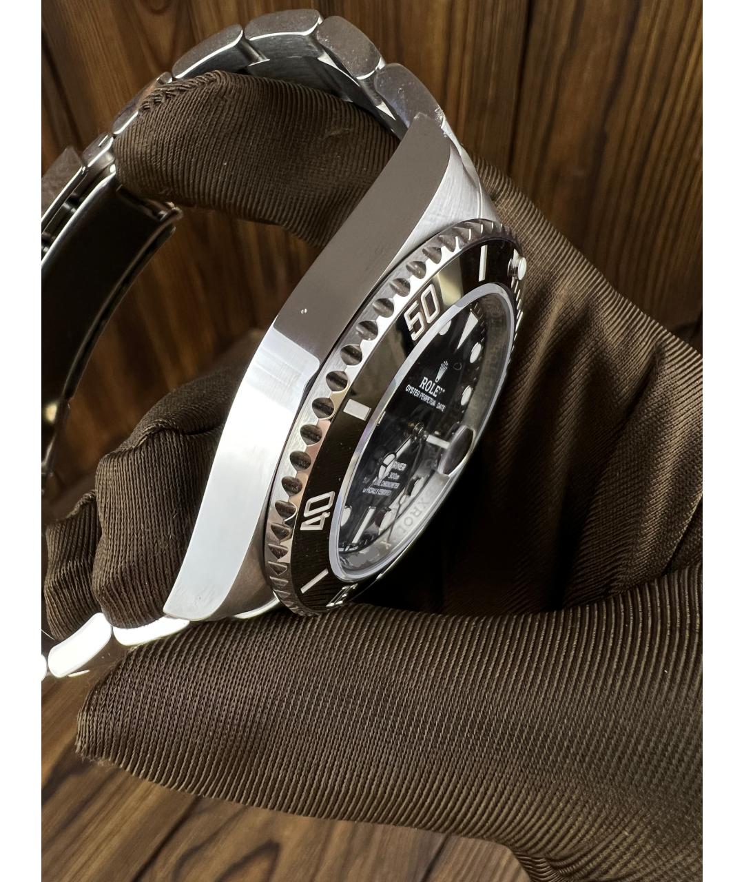 ROLEX Серебряные металлические часы, фото 4