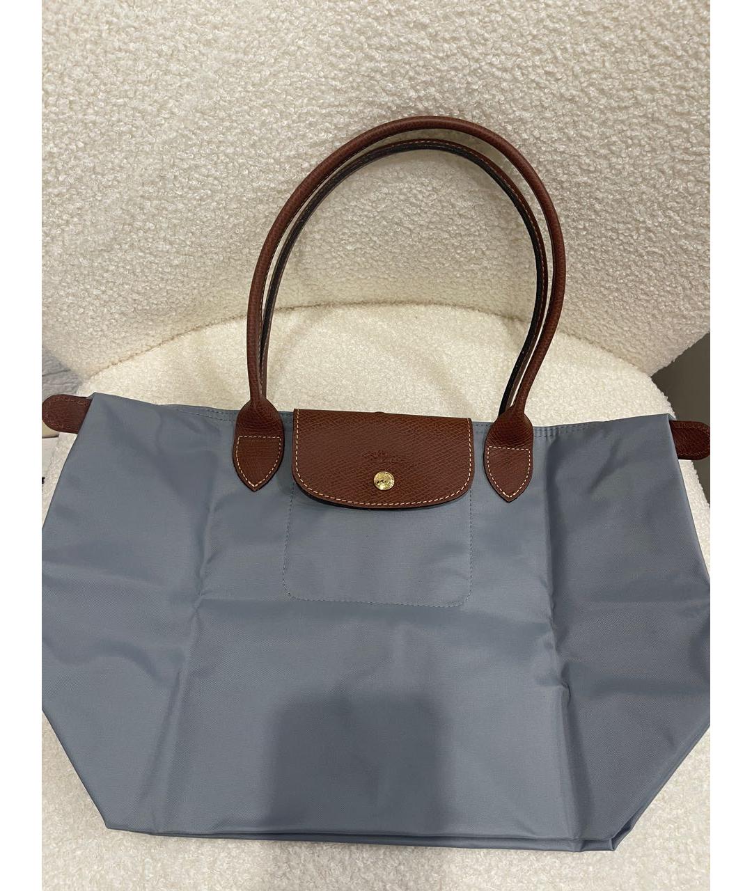 LONGCHAMP Антрацитовая сумка тоут, фото 8