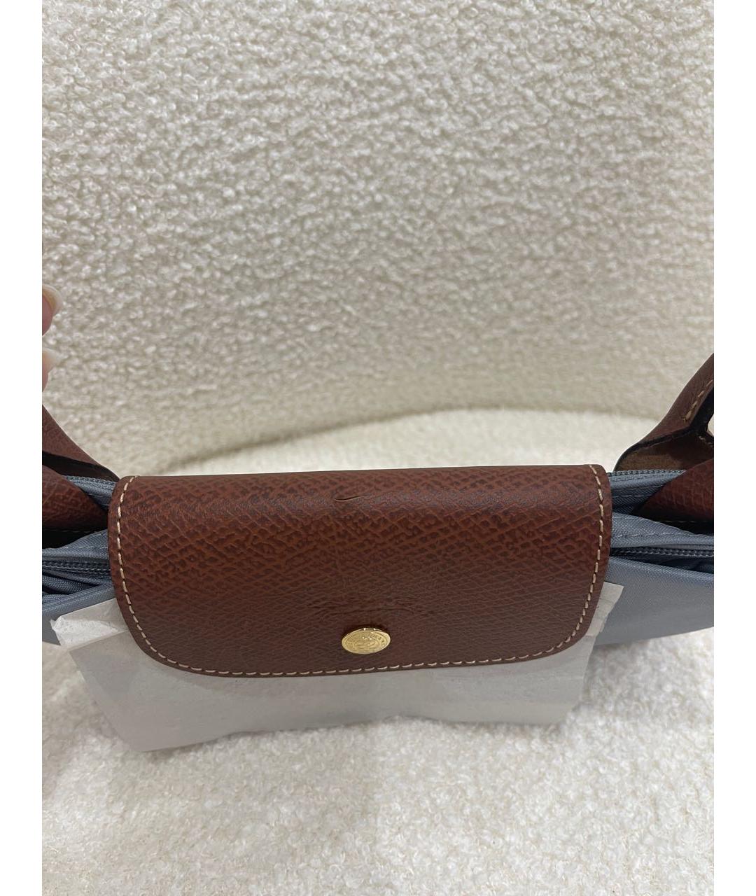 LONGCHAMP Антрацитовая сумка тоут, фото 2