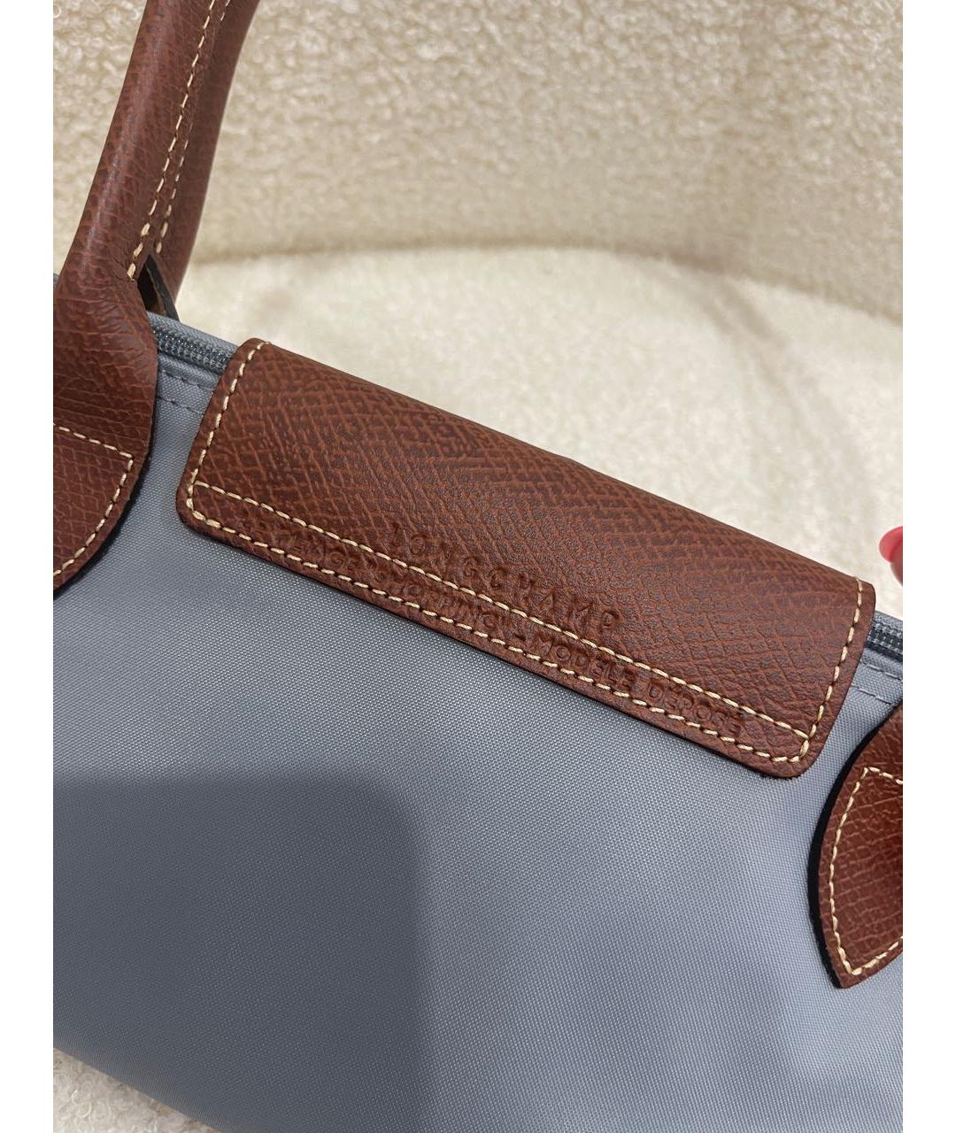 LONGCHAMP Антрацитовая сумка тоут, фото 7
