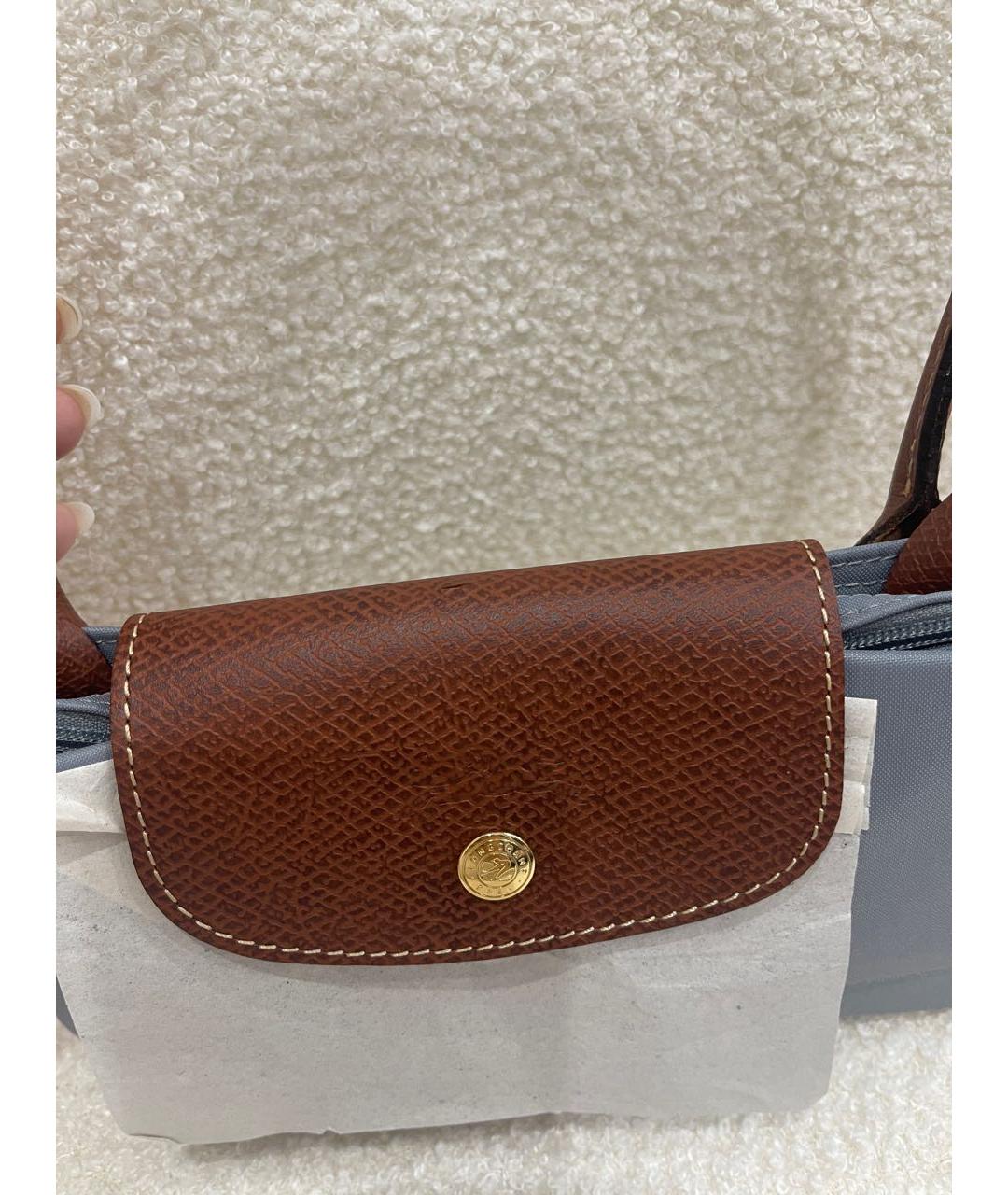 LONGCHAMP Антрацитовая сумка тоут, фото 4