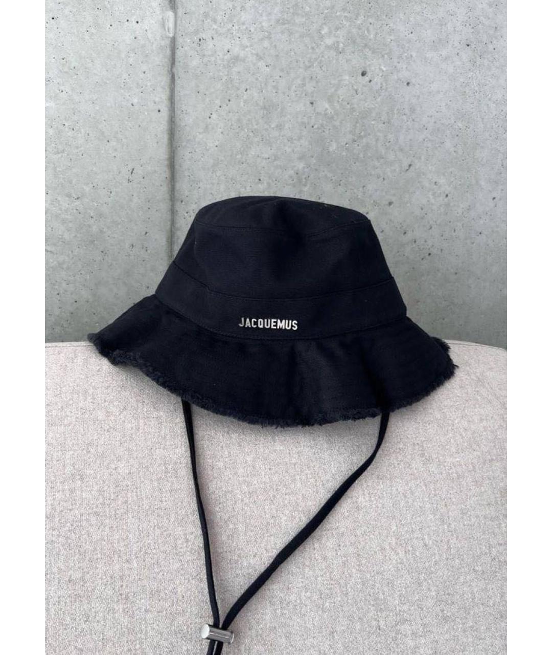 JACQUEMUS Черная хлопковая панама, фото 2