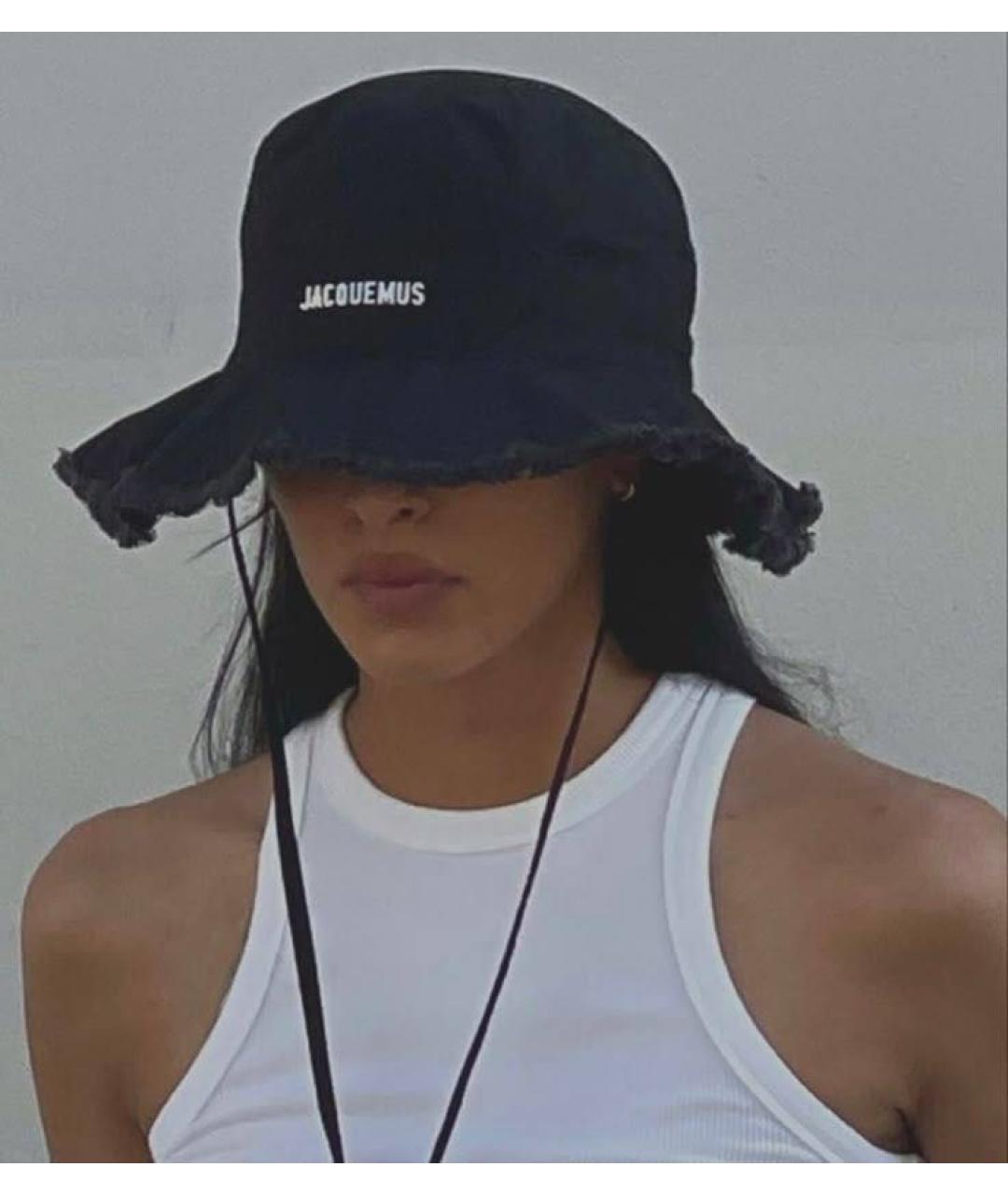 JACQUEMUS Черная хлопковая панама, фото 4
