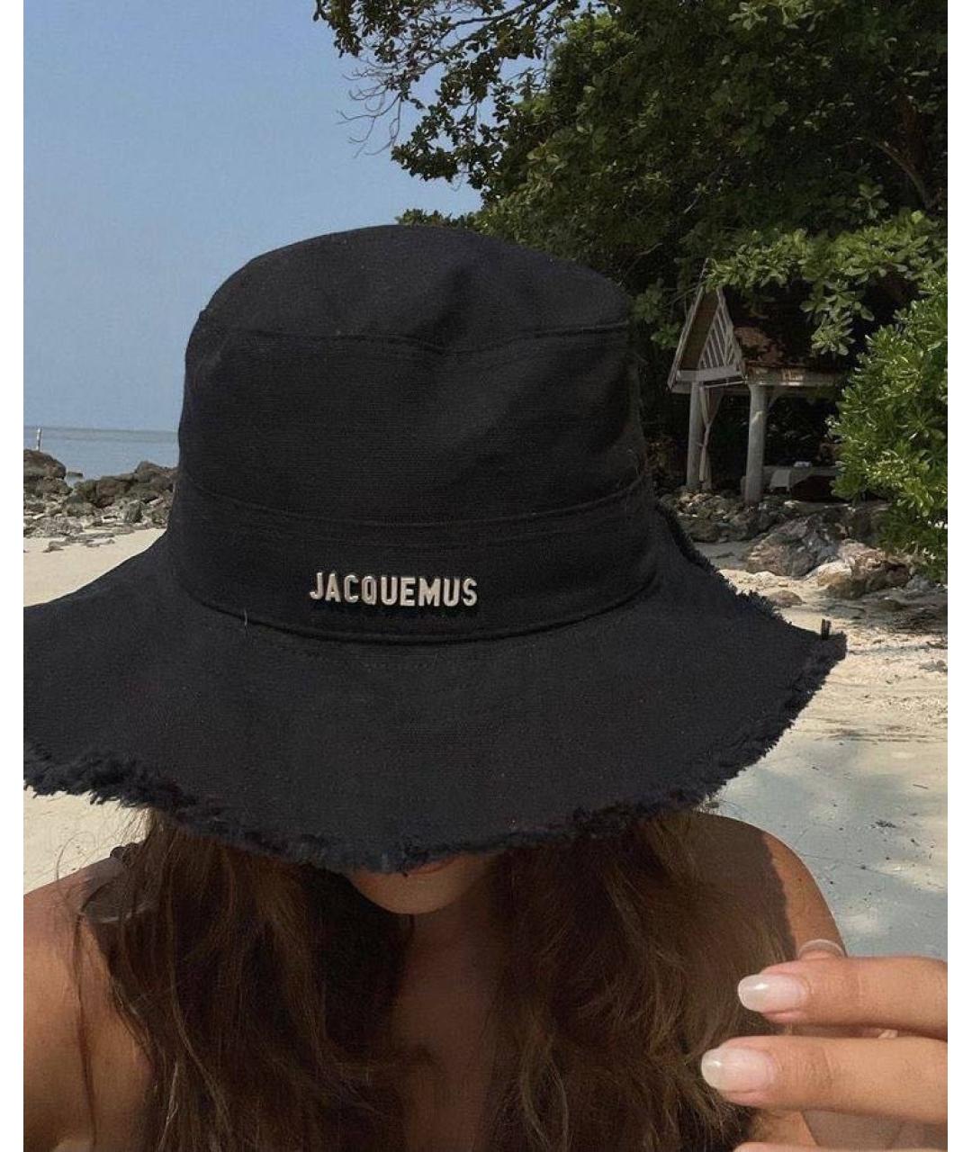 JACQUEMUS Черная хлопковая панама, фото 6