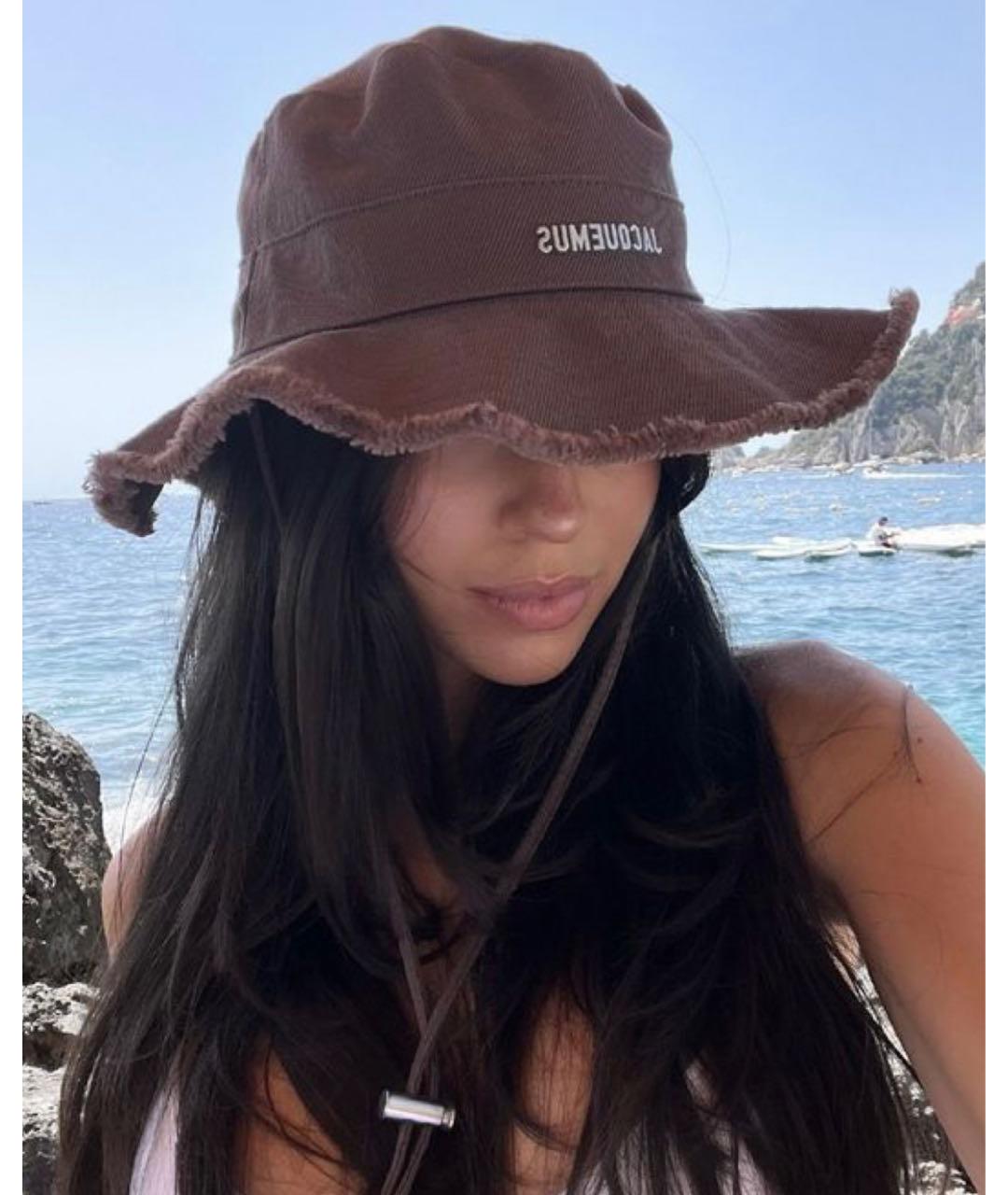 JACQUEMUS Коричневая панама, фото 4