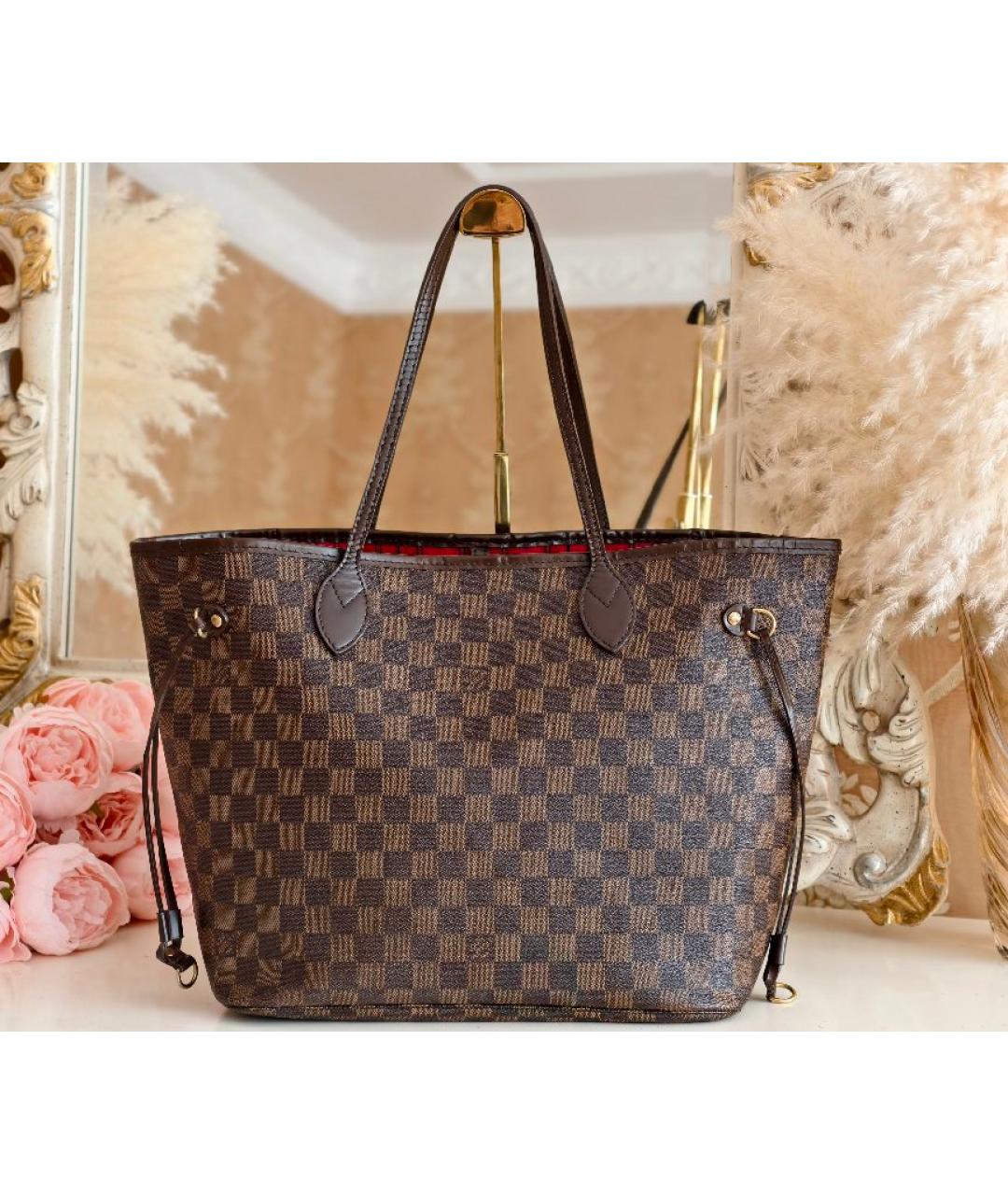 LOUIS VUITTON Коричневая сумка тоут, фото 9