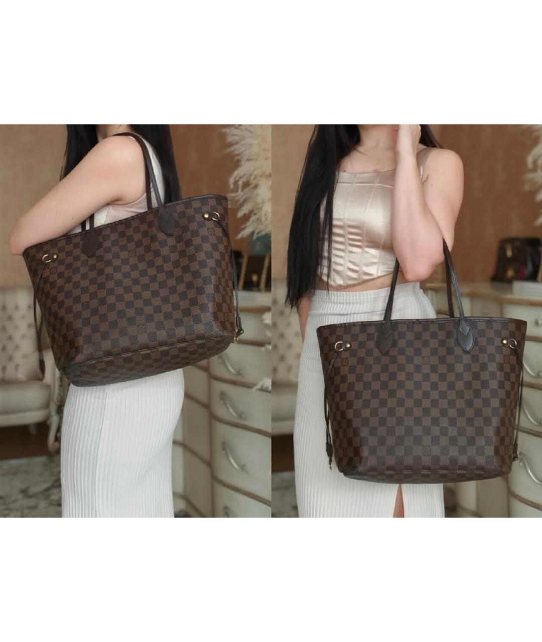 LOUIS VUITTON Коричневая сумка тоут, фото 5
