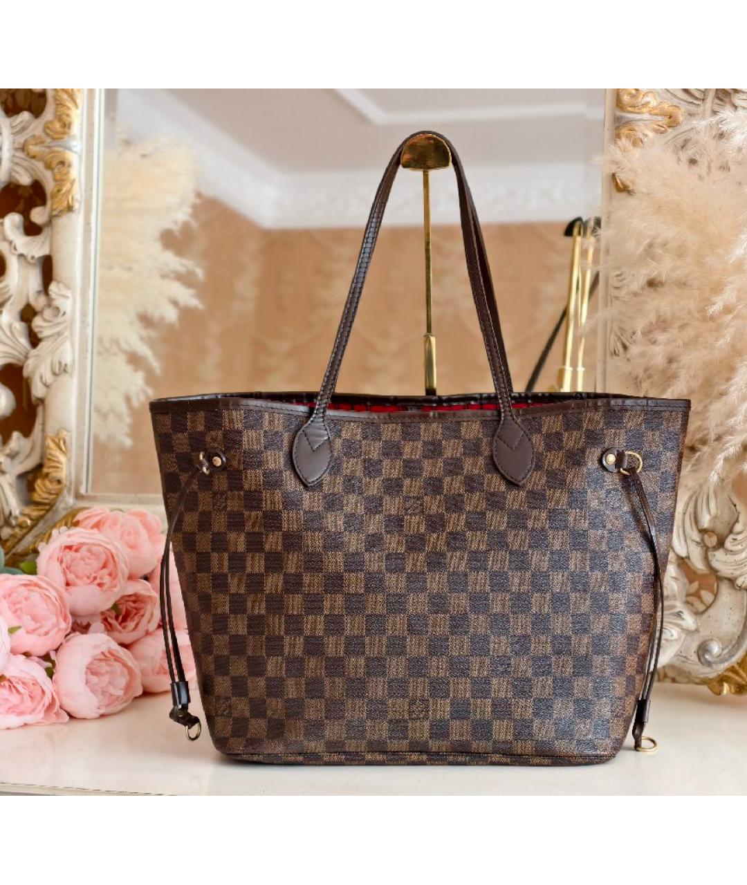 LOUIS VUITTON Коричневая сумка тоут, фото 3