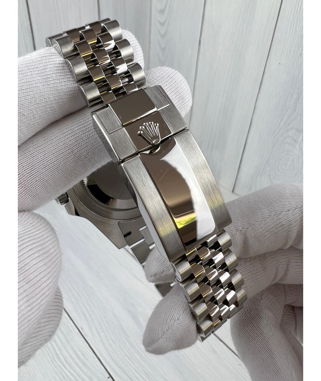 ROLEX Серебряные металлические часы, фото 6