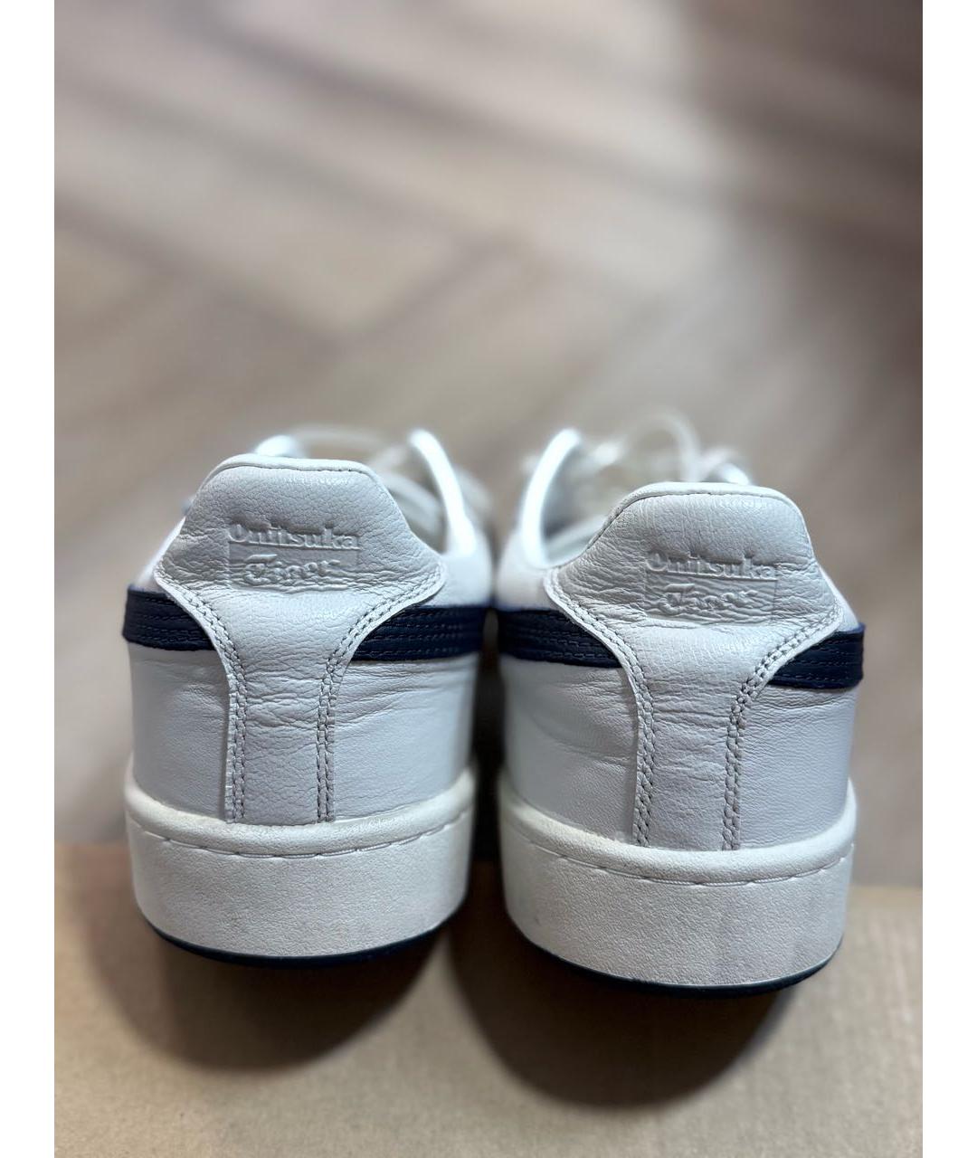 ONITSUKA TIGER Белые кожаные низкие кроссовки / кеды, фото 4