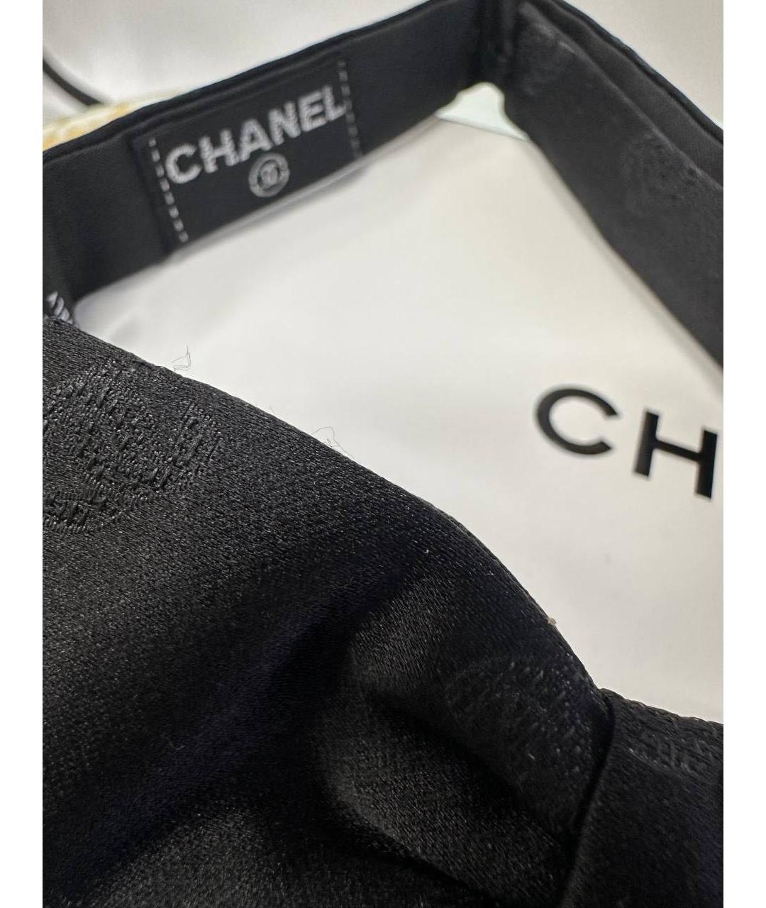 CHANEL Черная повязка на голову, фото 3