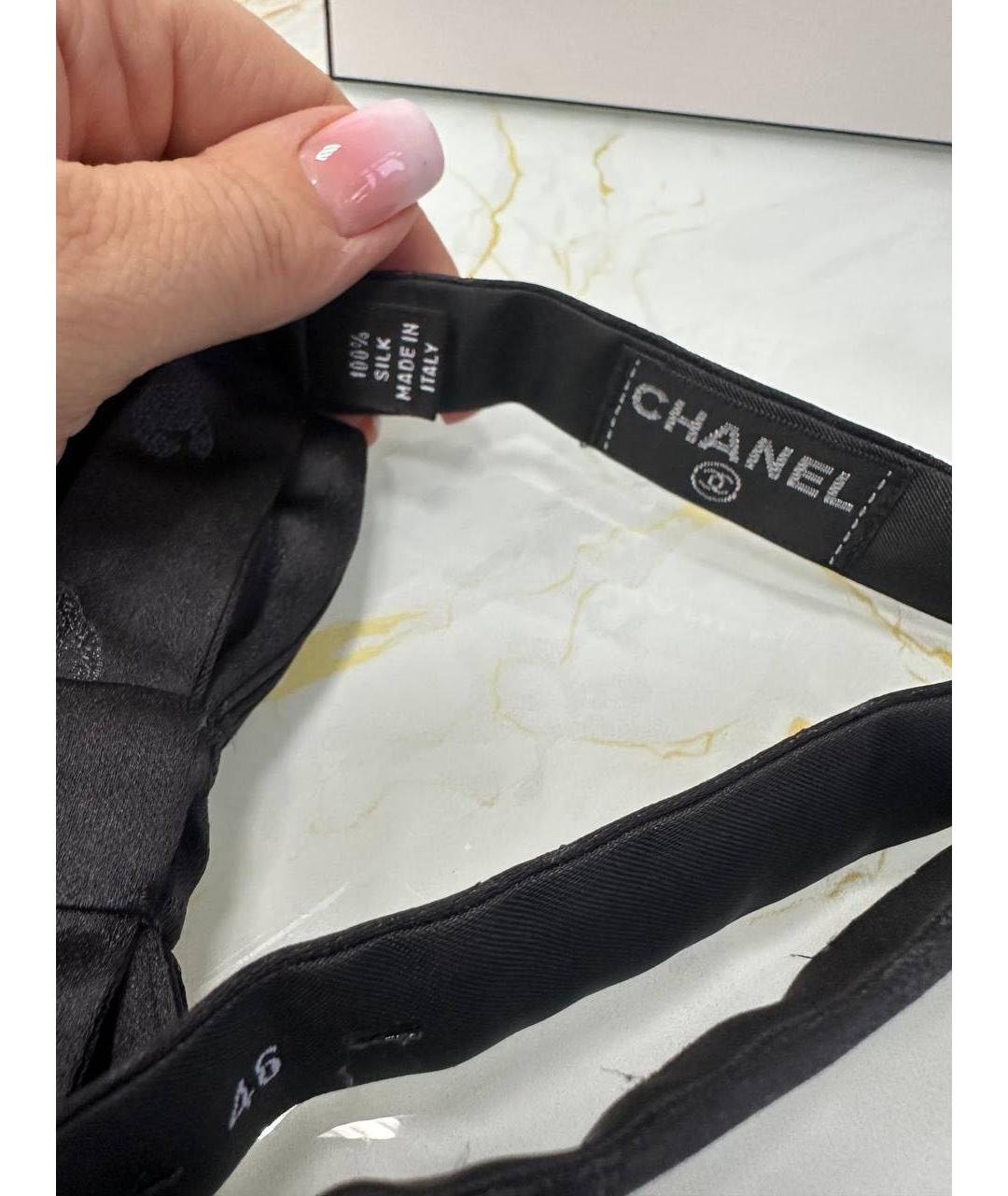CHANEL Черная повязка на голову, фото 7