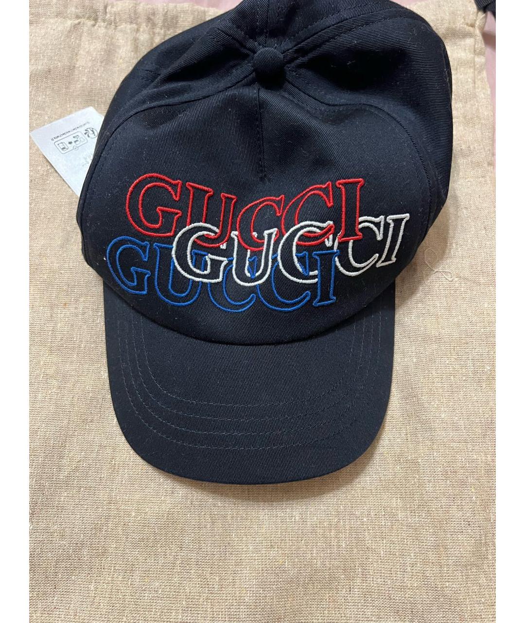 GUCCI Темно-синяя кепка/бейсболка, фото 2