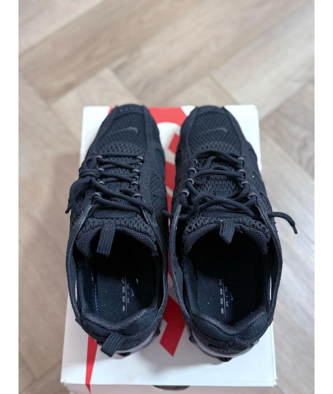 NIKE Черные текстильные низкие кроссовки / кеды, фото 3