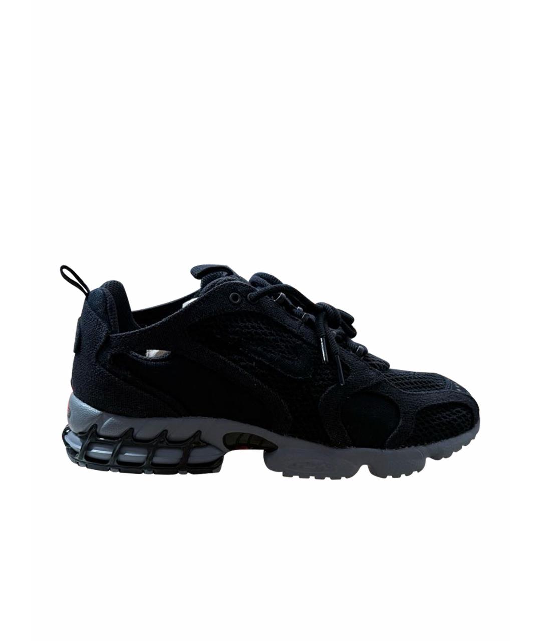 NIKE Черные текстильные низкие кроссовки / кеды, фото 1