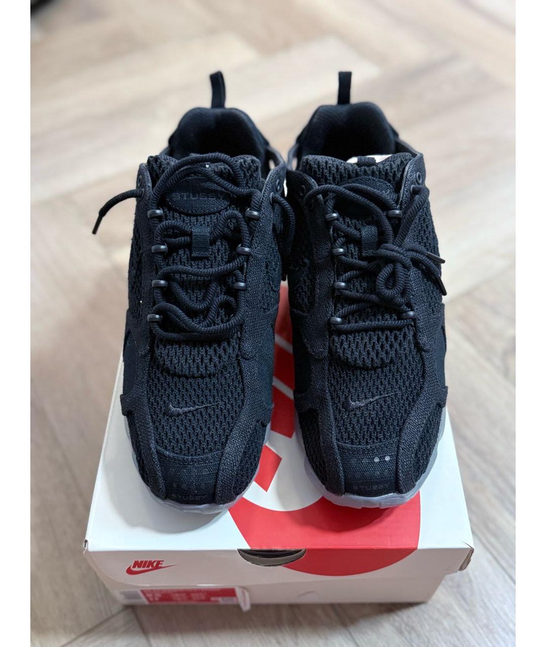 NIKE Черные текстильные низкие кроссовки / кеды, фото 2