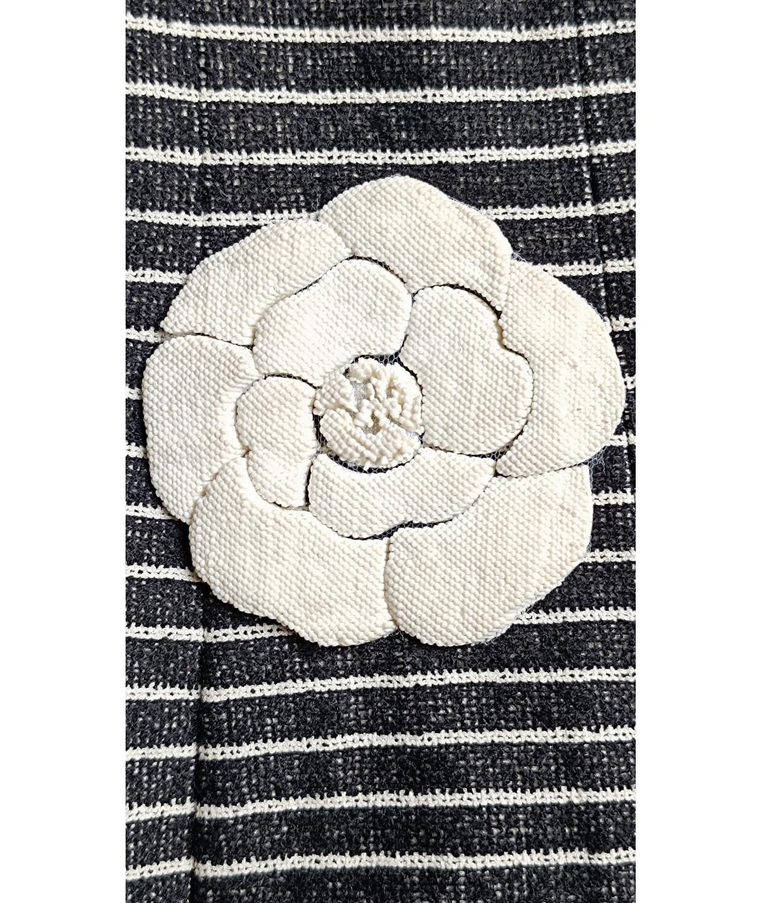 CHANEL Черное хлопковое пальто, фото 6