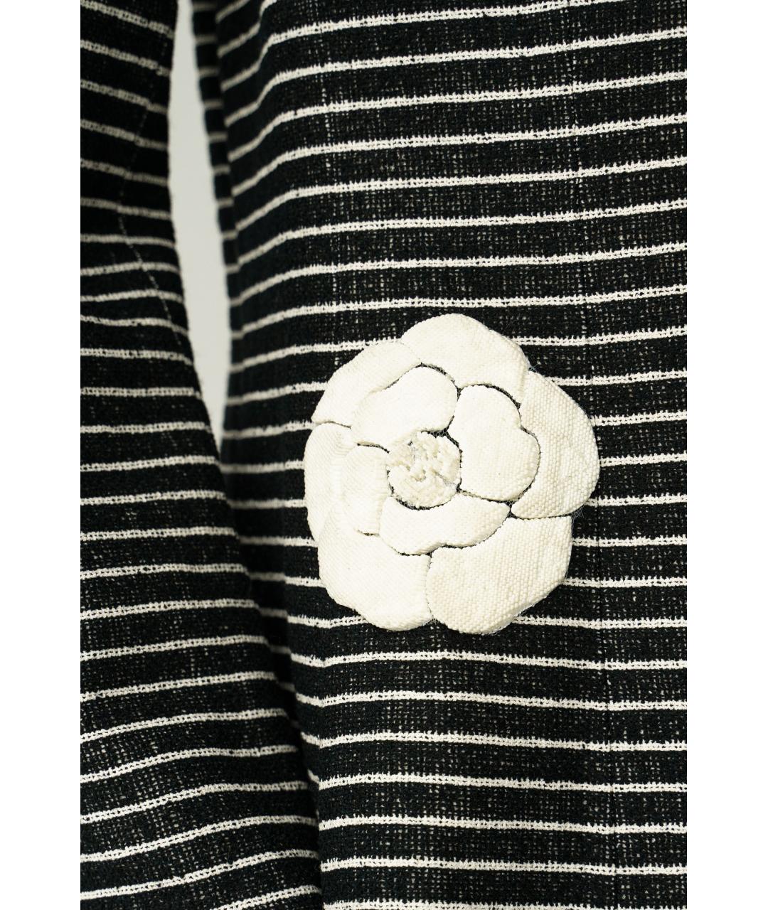CHANEL Черное хлопковое пальто, фото 3