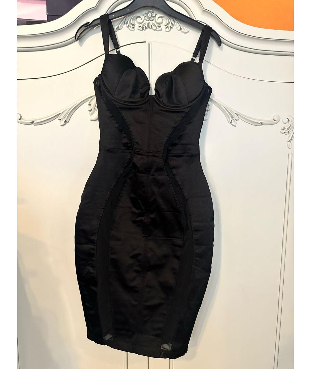 AGENT PROVOCATEUR Черное полиамидовое коктейльное платье, фото 7