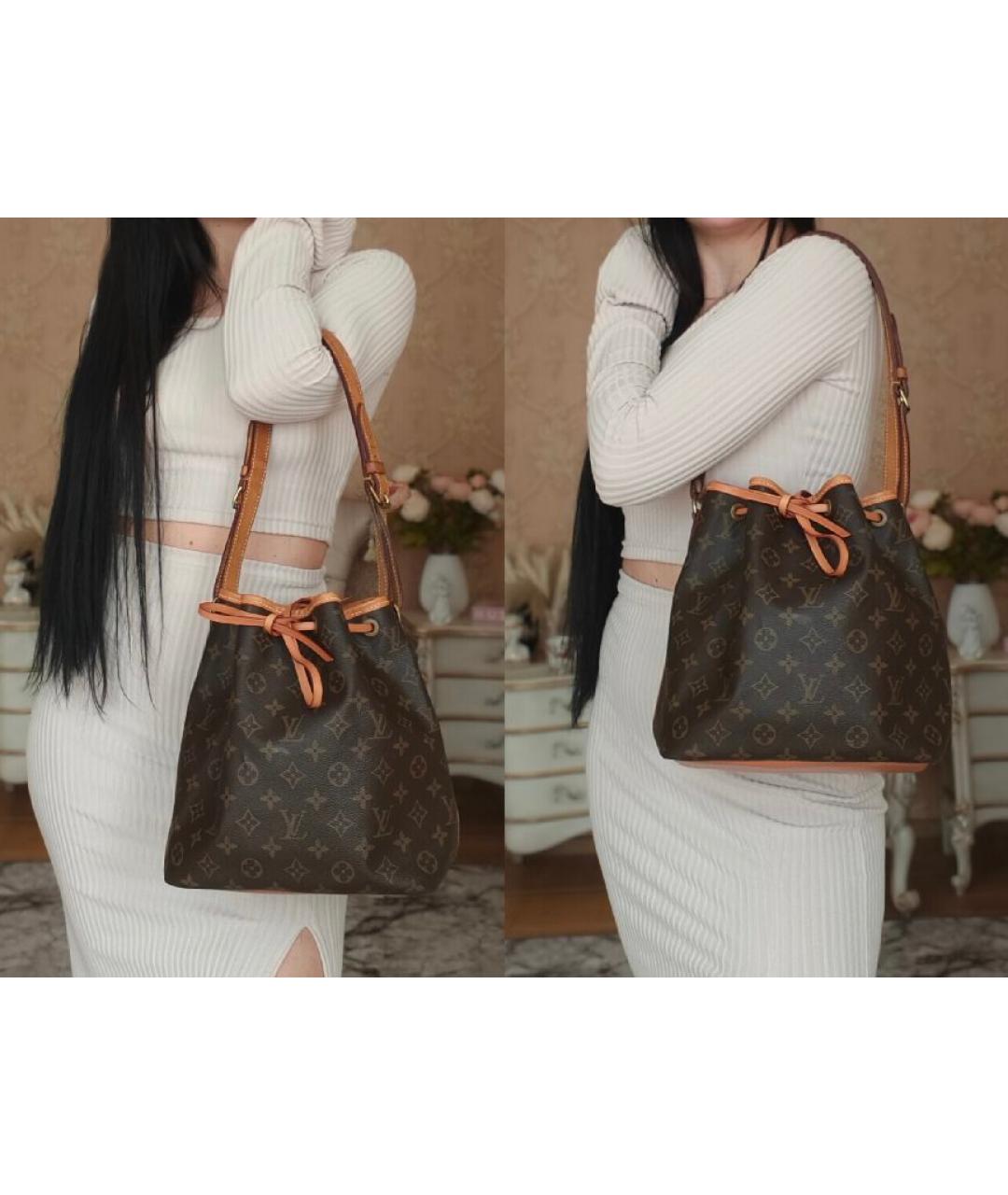 LOUIS VUITTON Коричневая сумка через плечо, фото 4