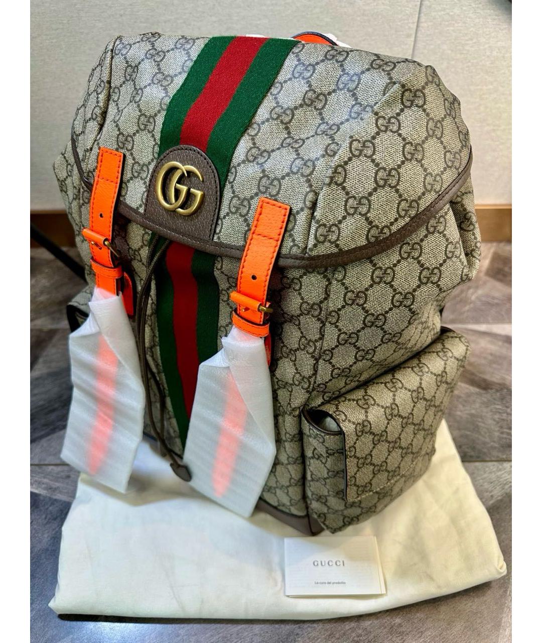 GUCCI Бежевый рюкзак, фото 4