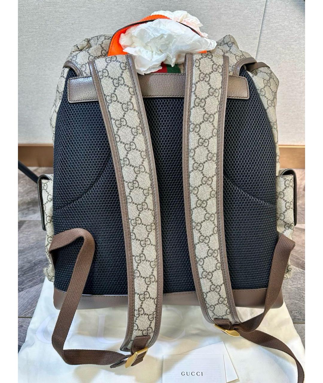 GUCCI Бежевый рюкзак, фото 3