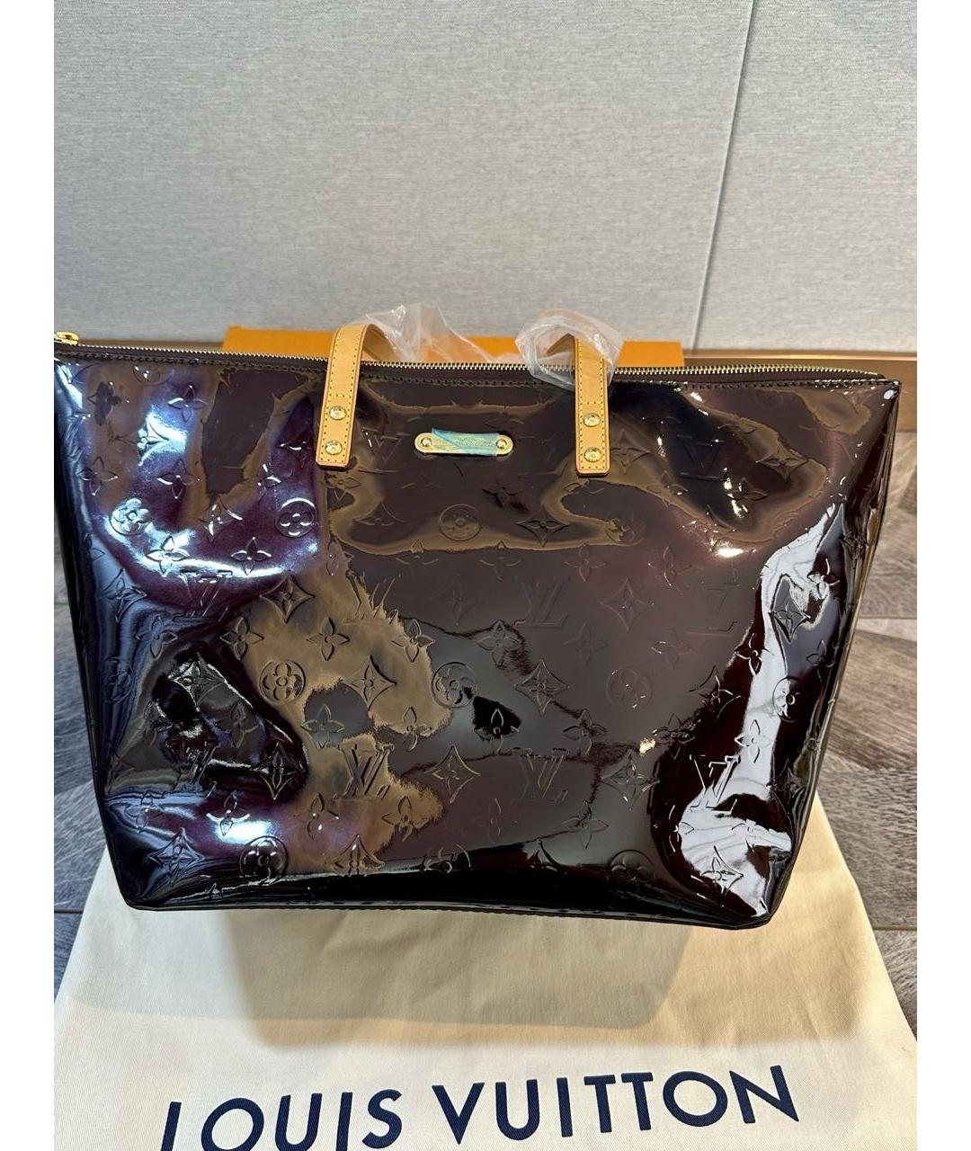 LOUIS VUITTON Бордовая сумка с короткими ручками, фото 2