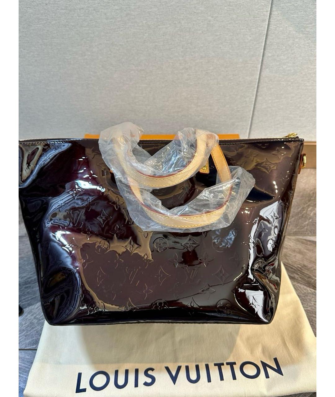 LOUIS VUITTON Бордовая сумка с короткими ручками, фото 3