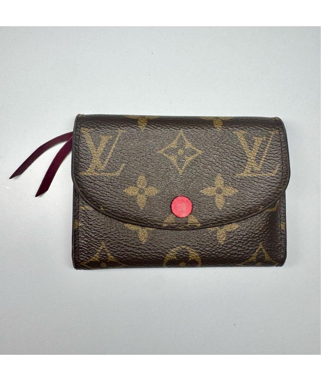 LOUIS VUITTON Коричневый кошелек, фото 9