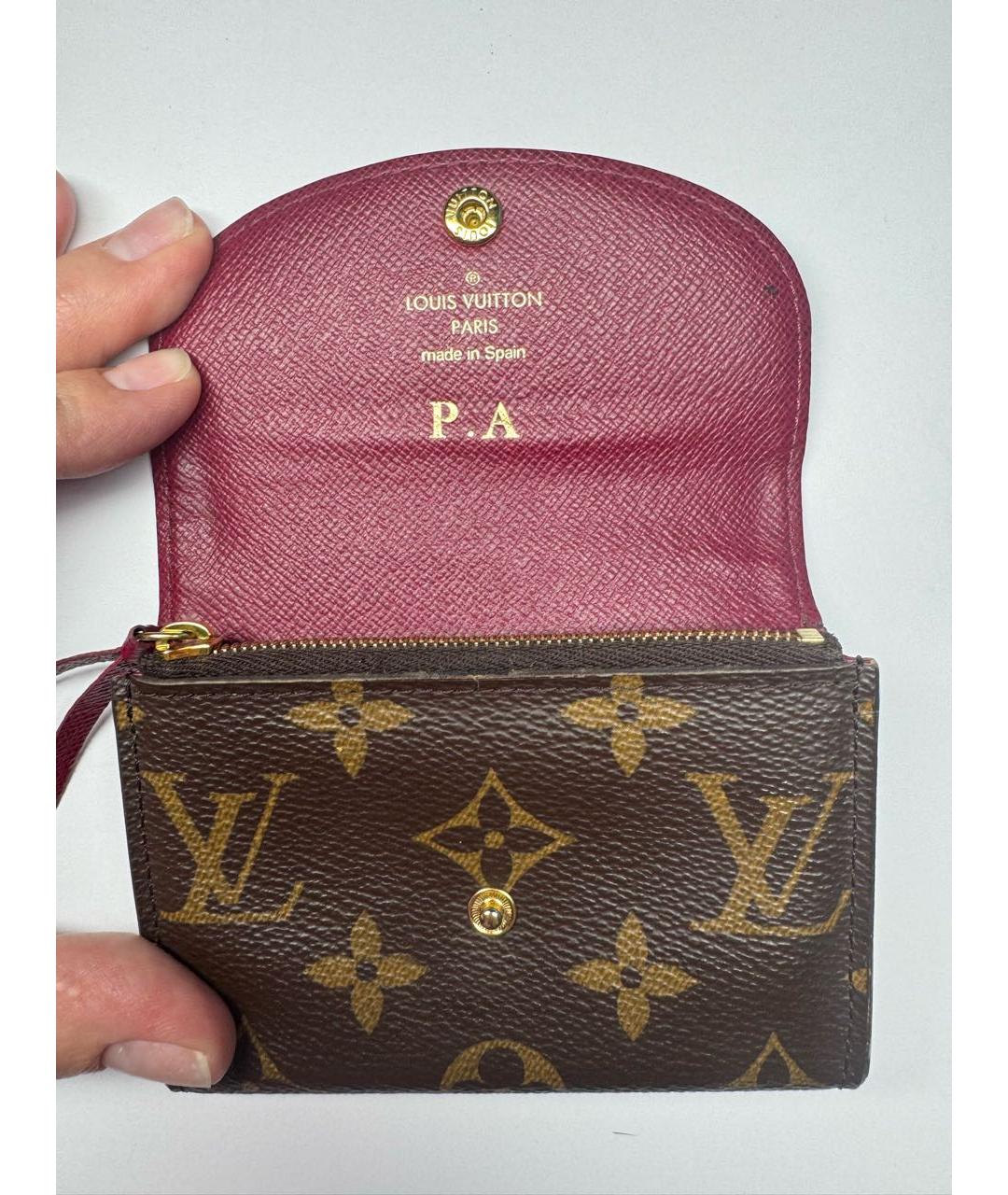 LOUIS VUITTON Коричневый кошелек, фото 4