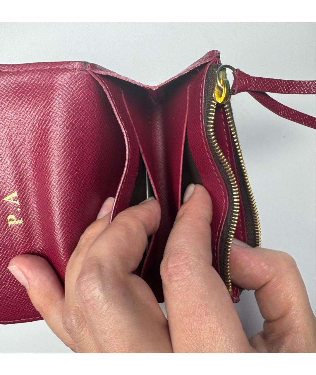 LOUIS VUITTON Коричневый кошелек, фото 5