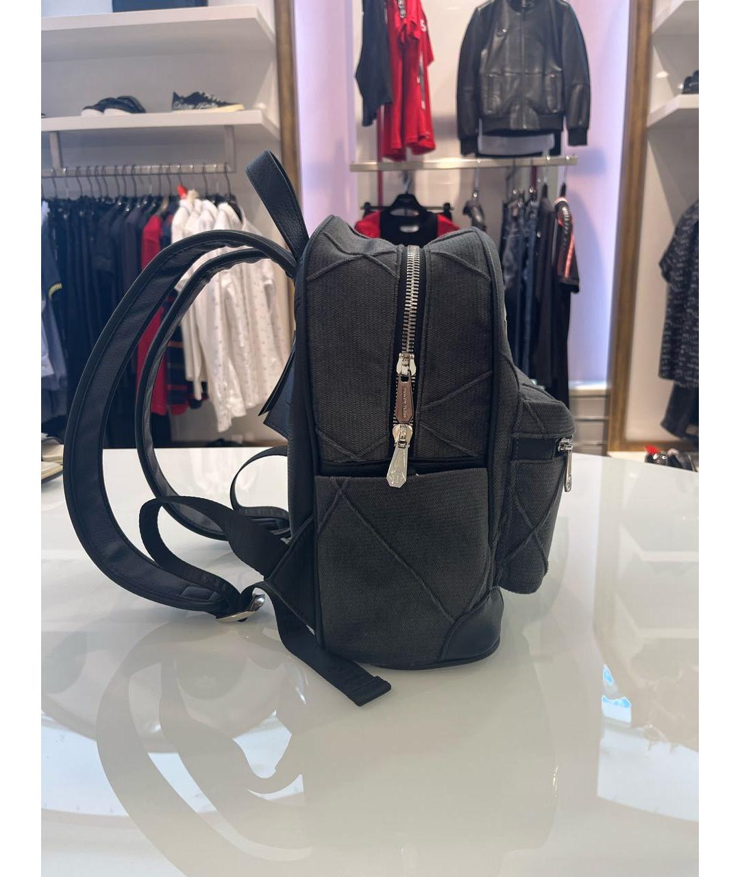 PHILIPP PLEIN Серый рюкзак, фото 3