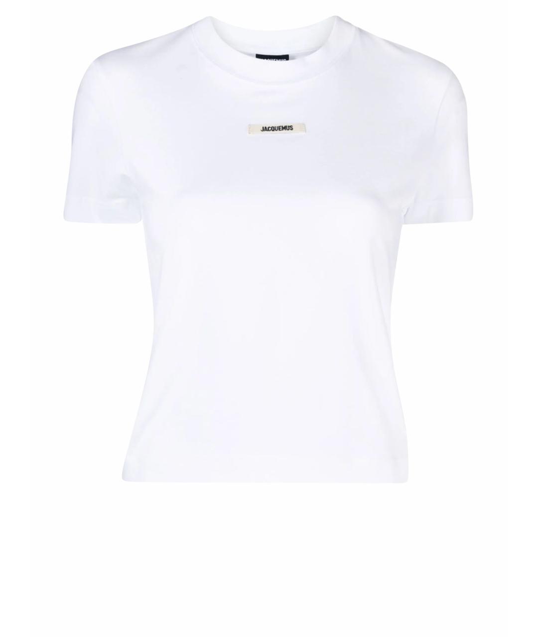 JACQUEMUS Белая хлопковая футболка, фото 1