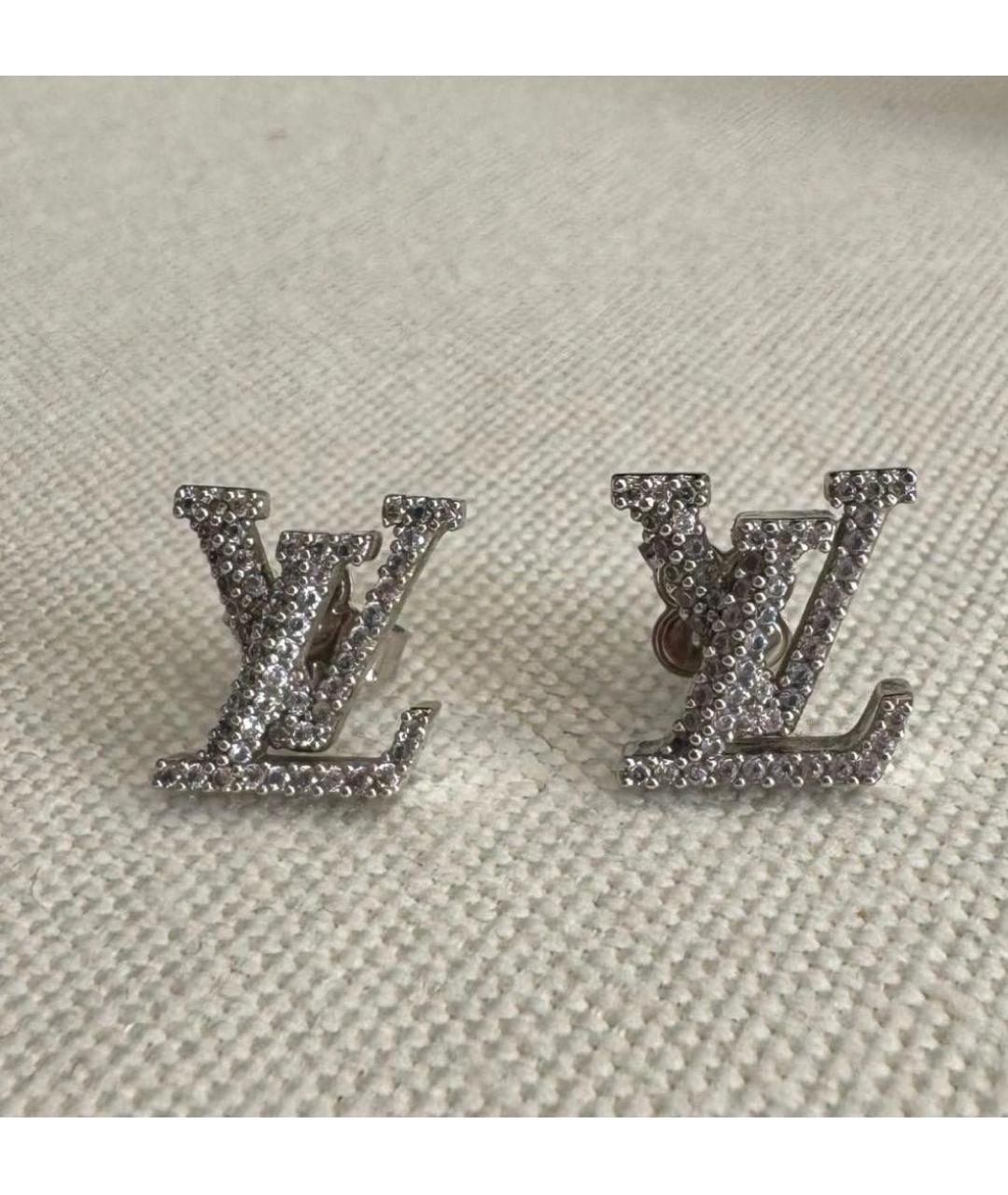 LOUIS VUITTON Серебряные металлические серьги, фото 7