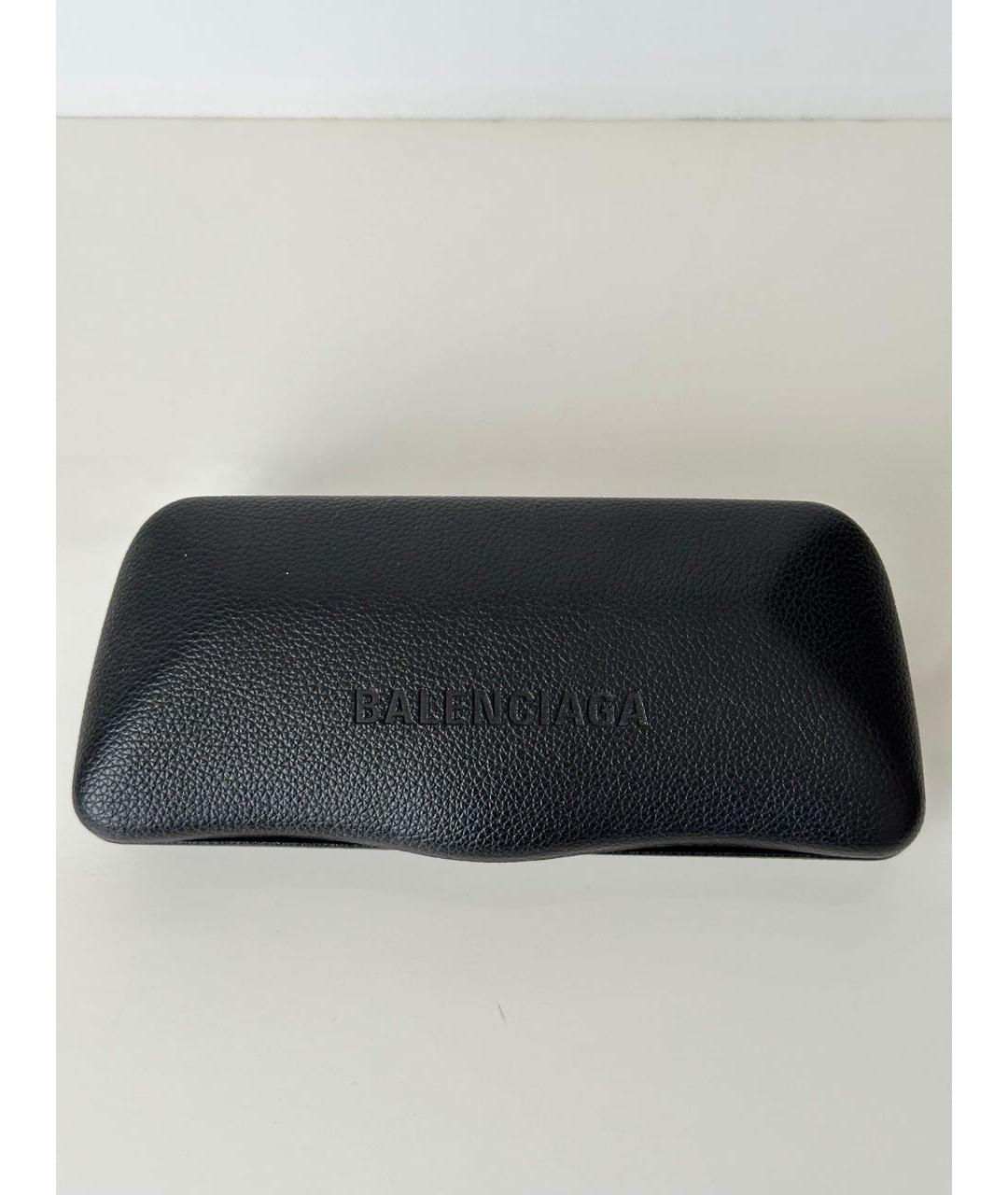 BALENCIAGA Коричневые пластиковые солнцезащитные очки, фото 4