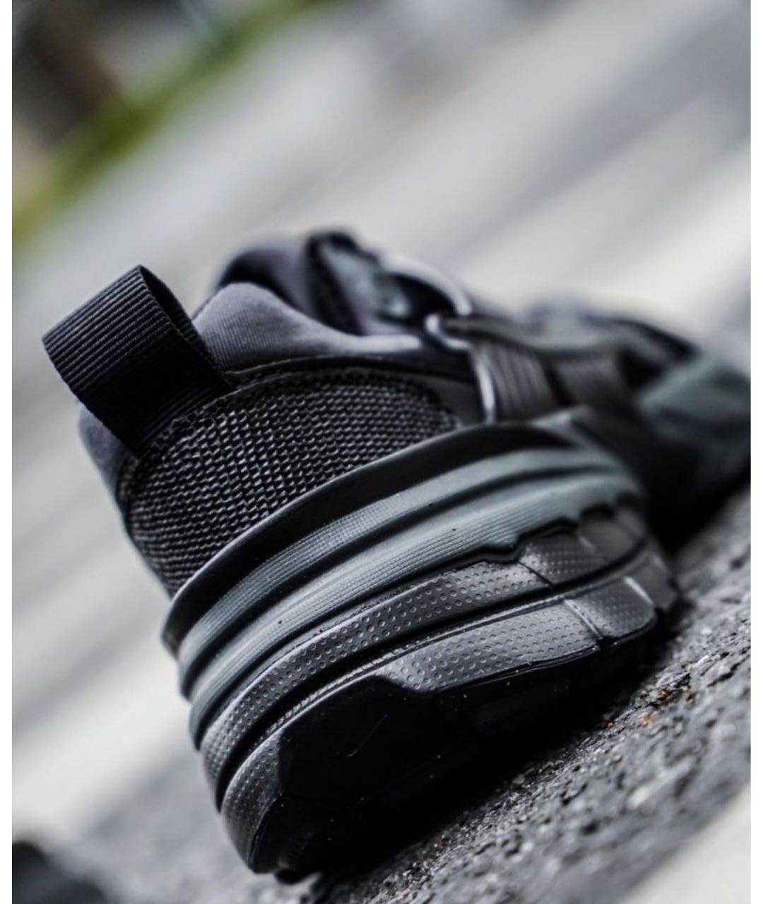 NIKE Черные текстильные низкие кроссовки / кеды, фото 7