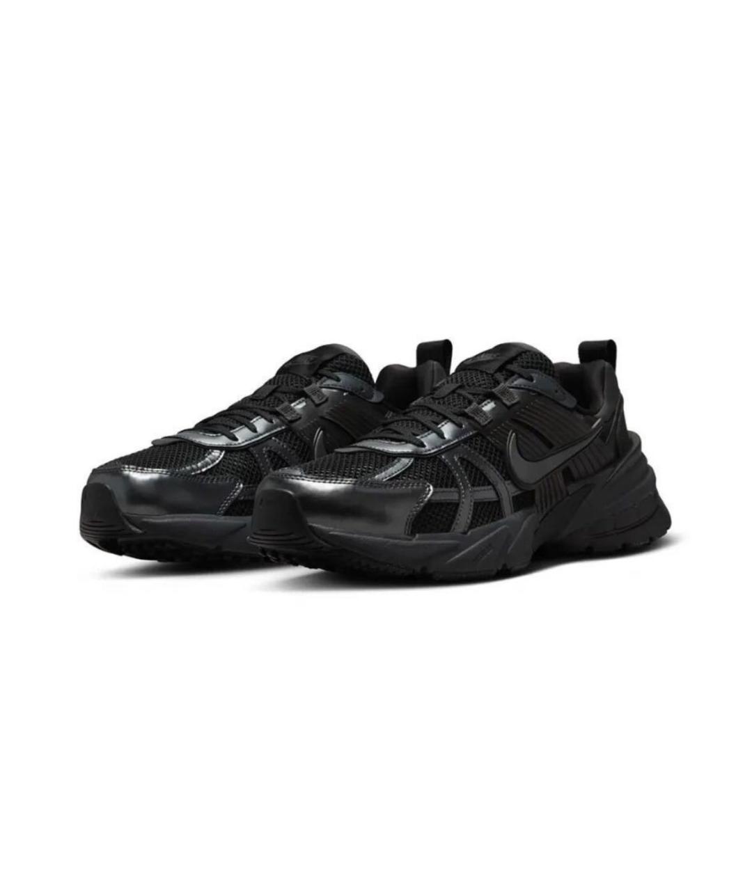 NIKE Черные текстильные низкие кроссовки / кеды, фото 2