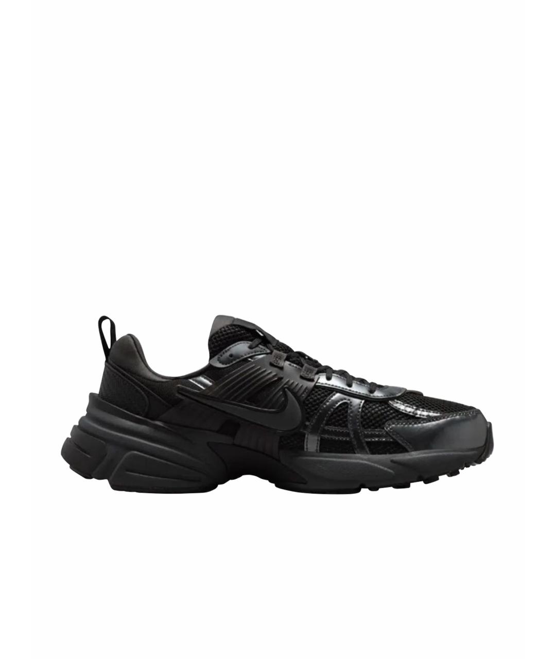 NIKE Черные текстильные низкие кроссовки / кеды, фото 1