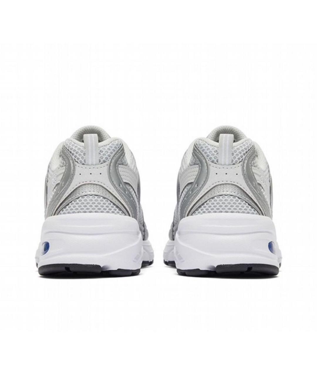 NEW BALANCE Серебряные текстильные низкие кроссовки / кеды, фото 4
