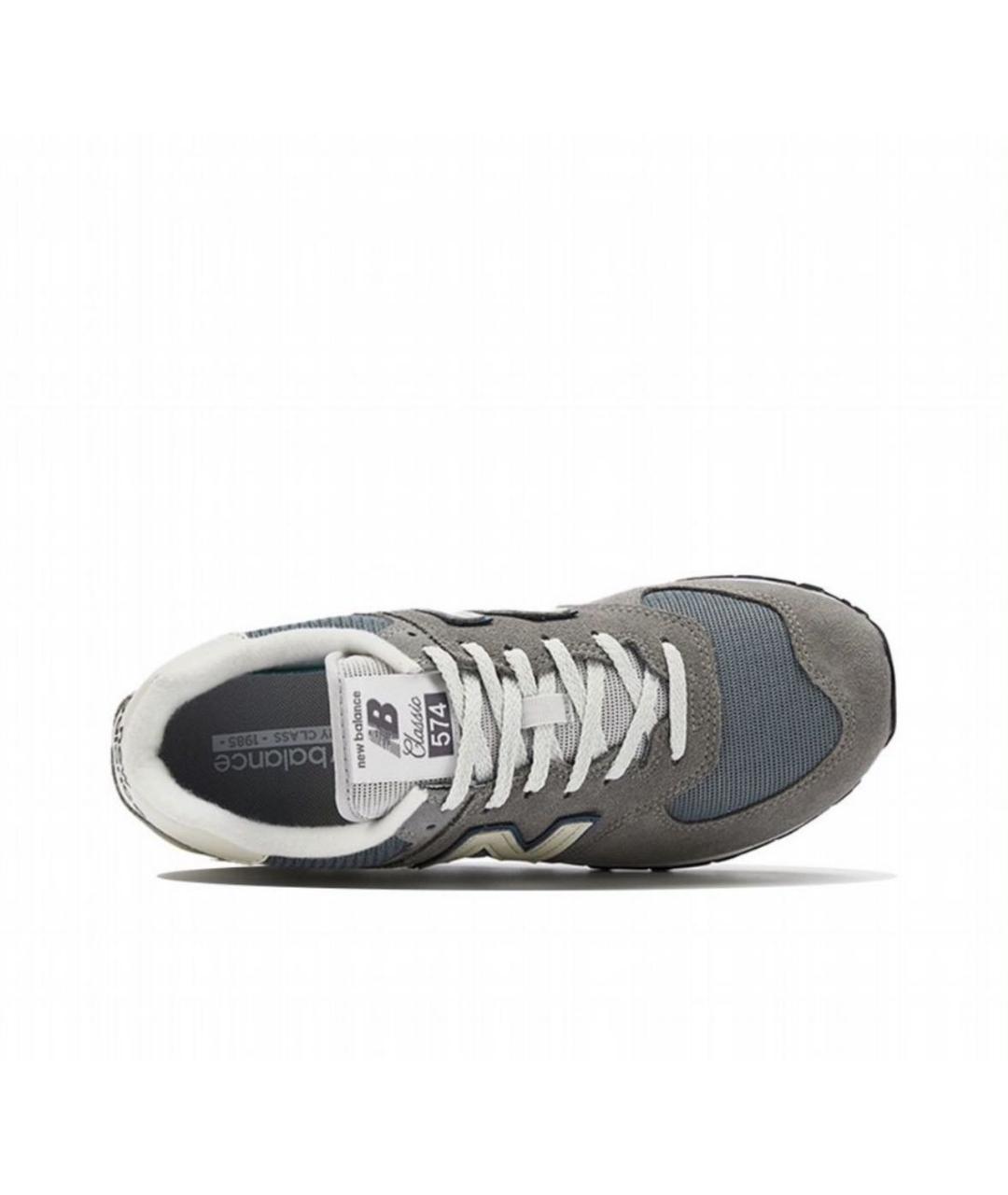 NEW BALANCE Серые замшевые низкие кроссовки / кеды, фото 3