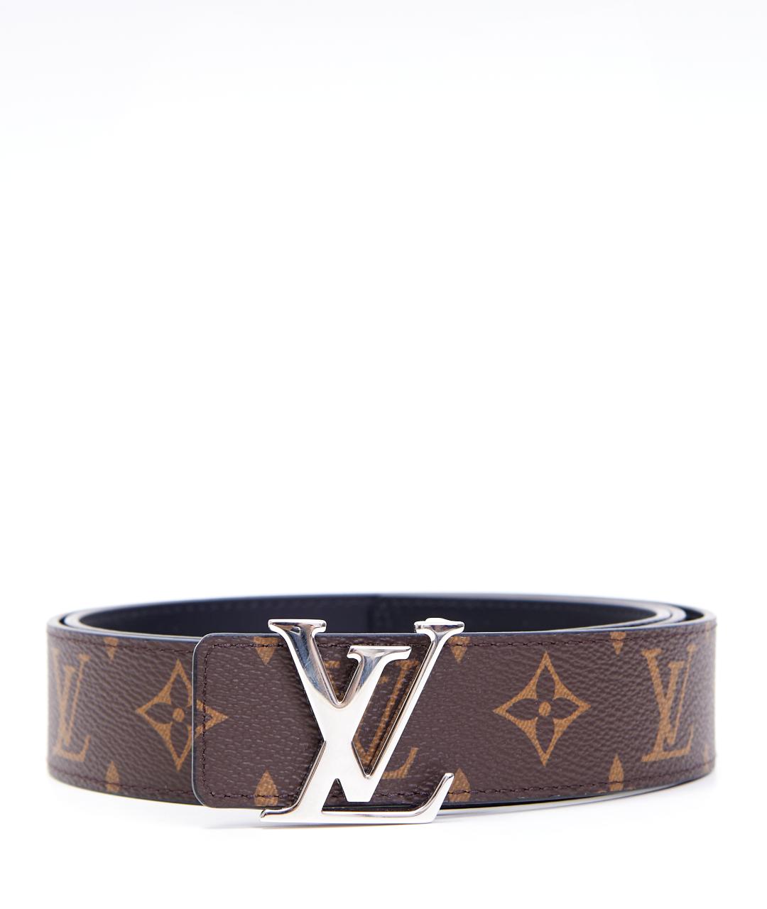 LOUIS VUITTON Коричневый кожаный ремень, фото 1