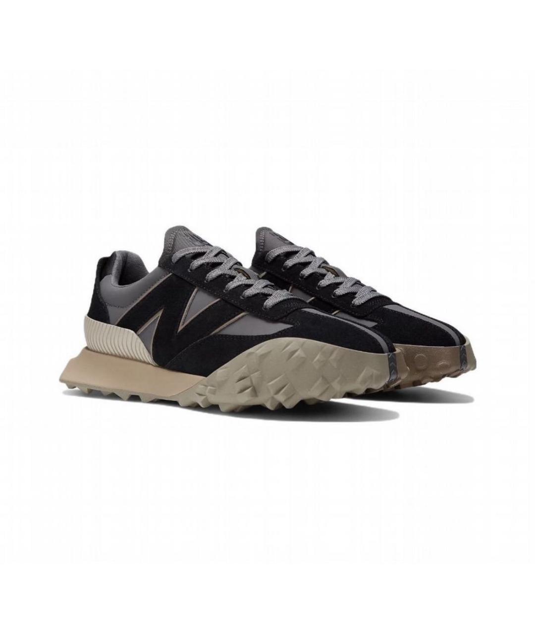 NEW BALANCE Черные замшевые низкие кроссовки / кеды, фото 2