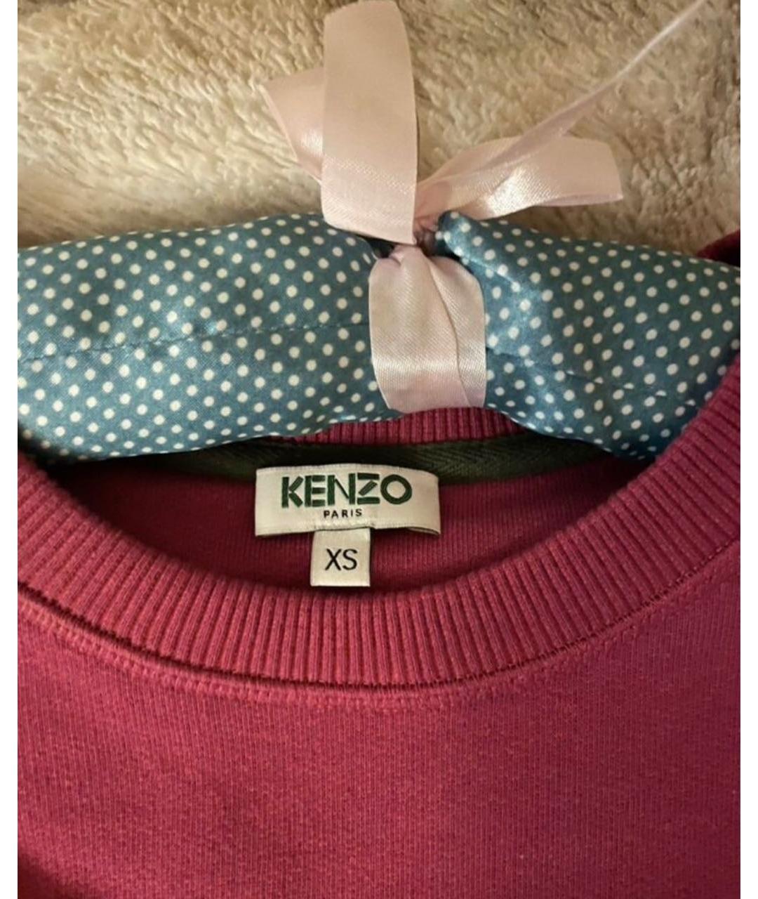 KENZO Розовое хлопковое повседневное платье, фото 2
