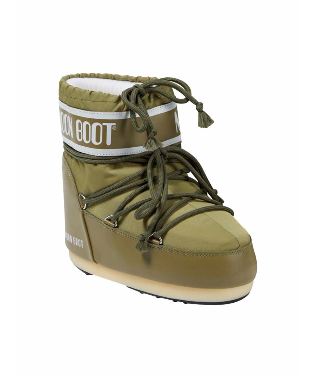 MOON BOOT Хаки текстильные сапоги, фото 1