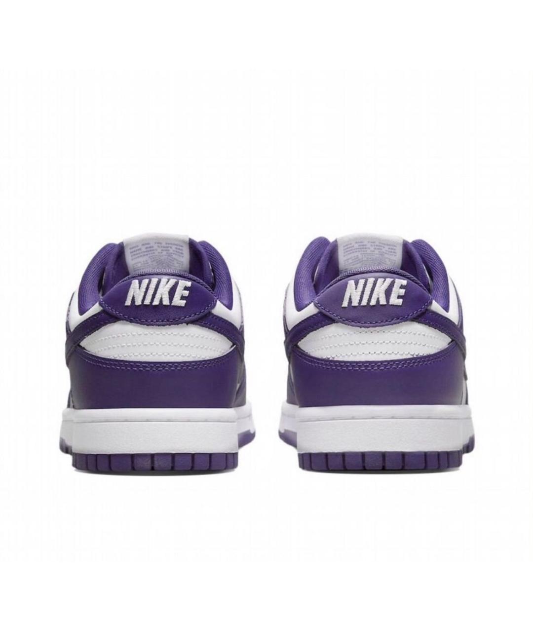 NIKE Фиолетовые кожаные низкие кроссовки / кеды, фото 4