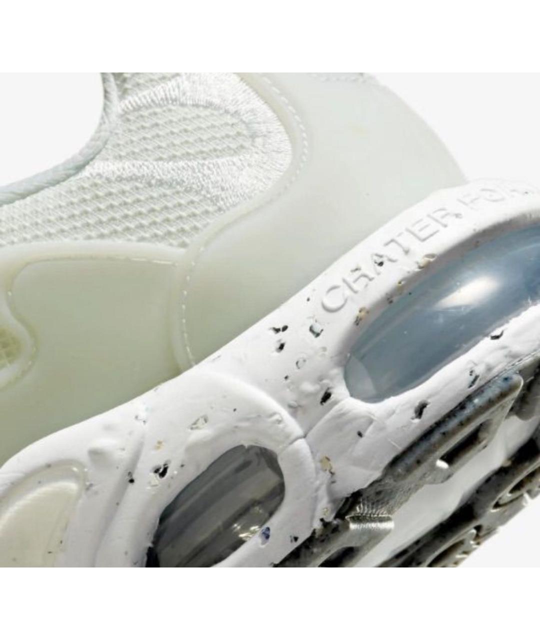NIKE Белые текстильные низкие кроссовки / кеды, фото 7