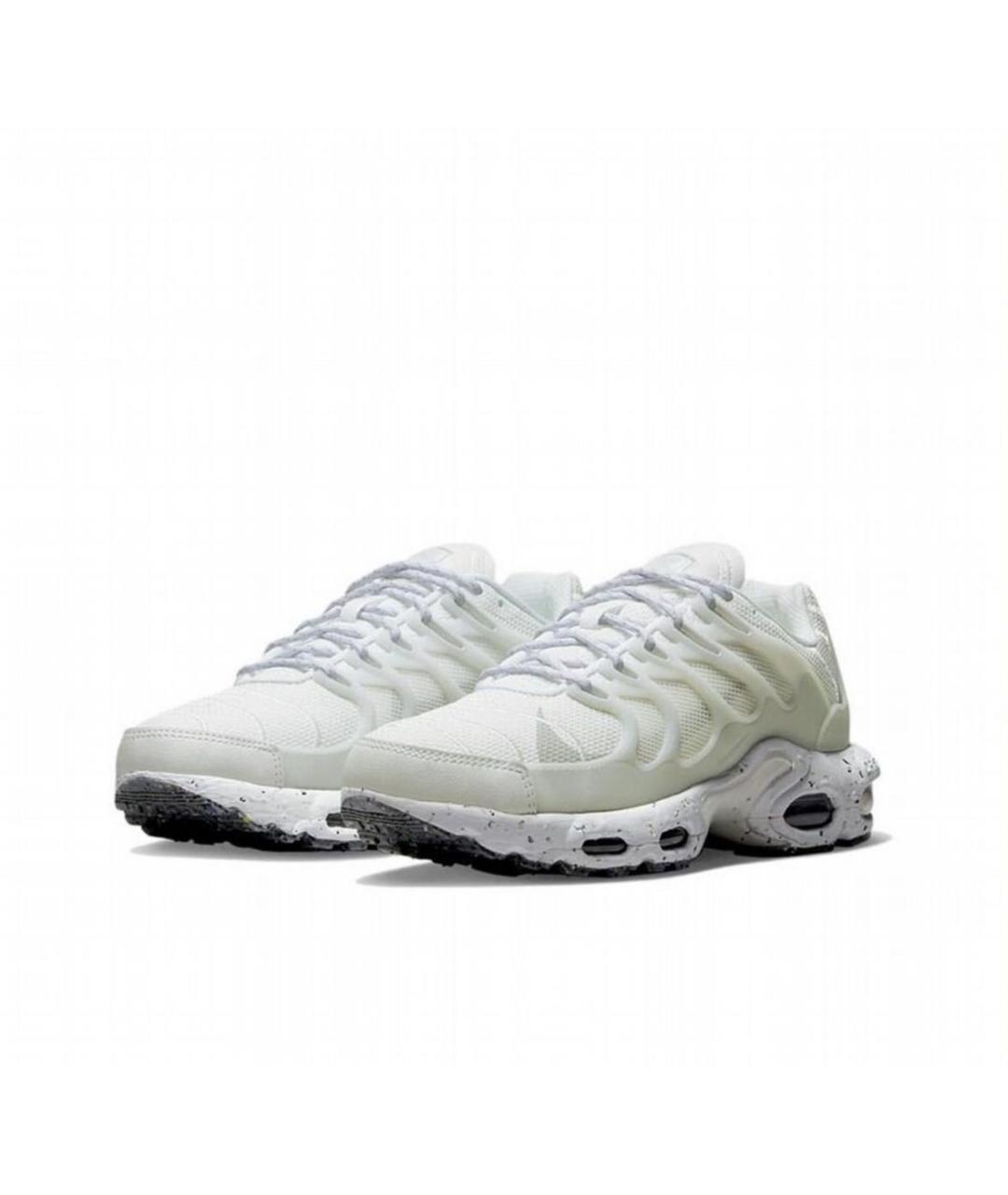 NIKE Белые текстильные низкие кроссовки / кеды, фото 2
